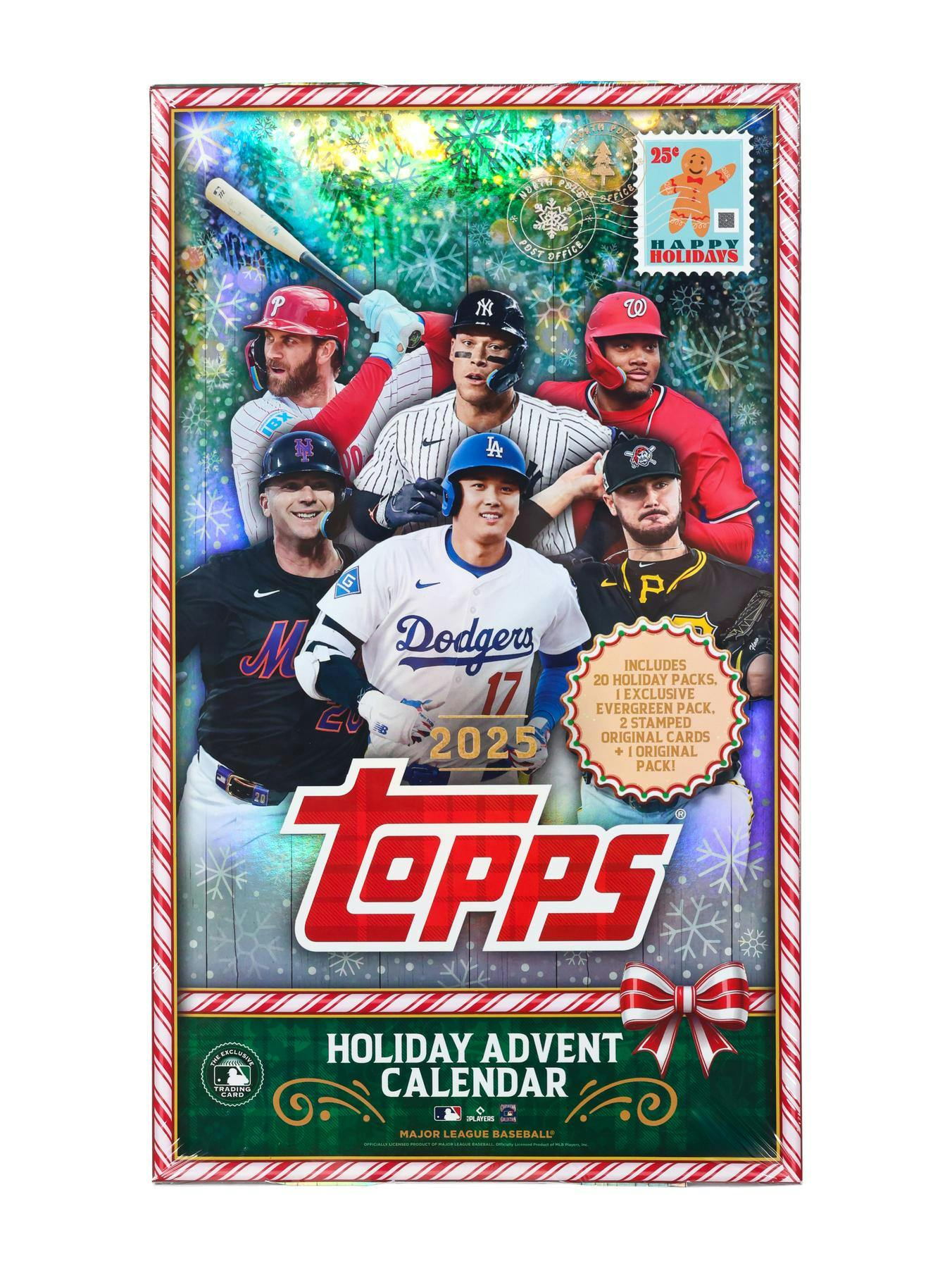 2025 Topps Holiday Baseball Advent Calendar Box