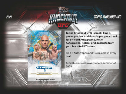 2025 Topps Knockout UFC Hobby Box (Preorder)