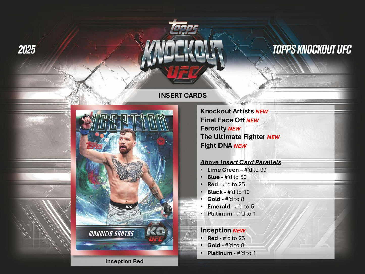 2025 Topps Knockout UFC Hobby Box (Preorder)