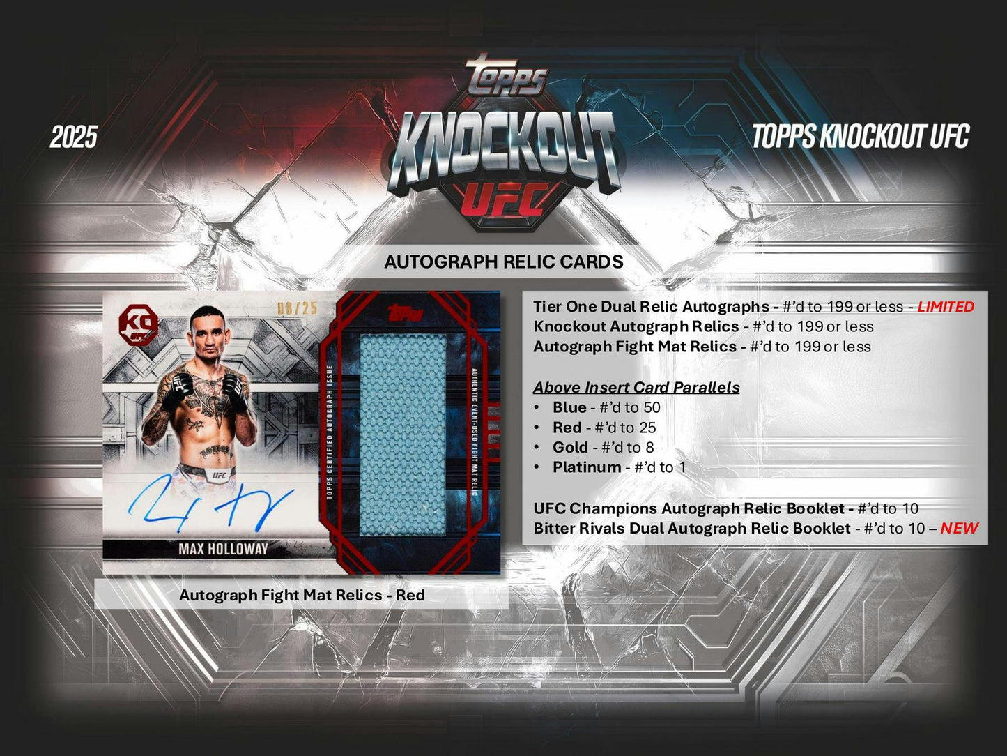 2025 Topps Knockout UFC Hobby Box (Preorder)