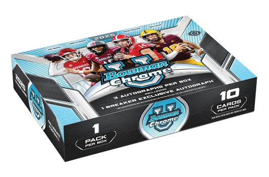 2025 Bowman University Chrome Football Breaker Delight Box