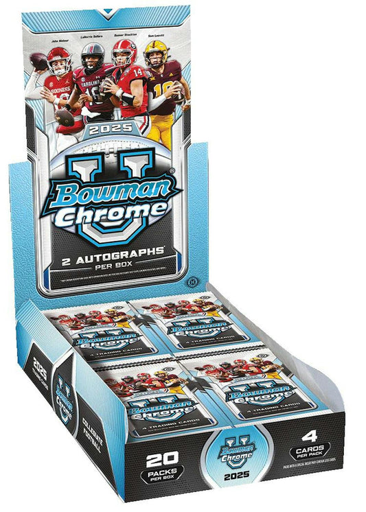2025 Bowman University Chrome Football Hobby Box