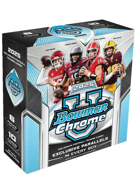 2025 Bowman University Chrome Football Mega Box