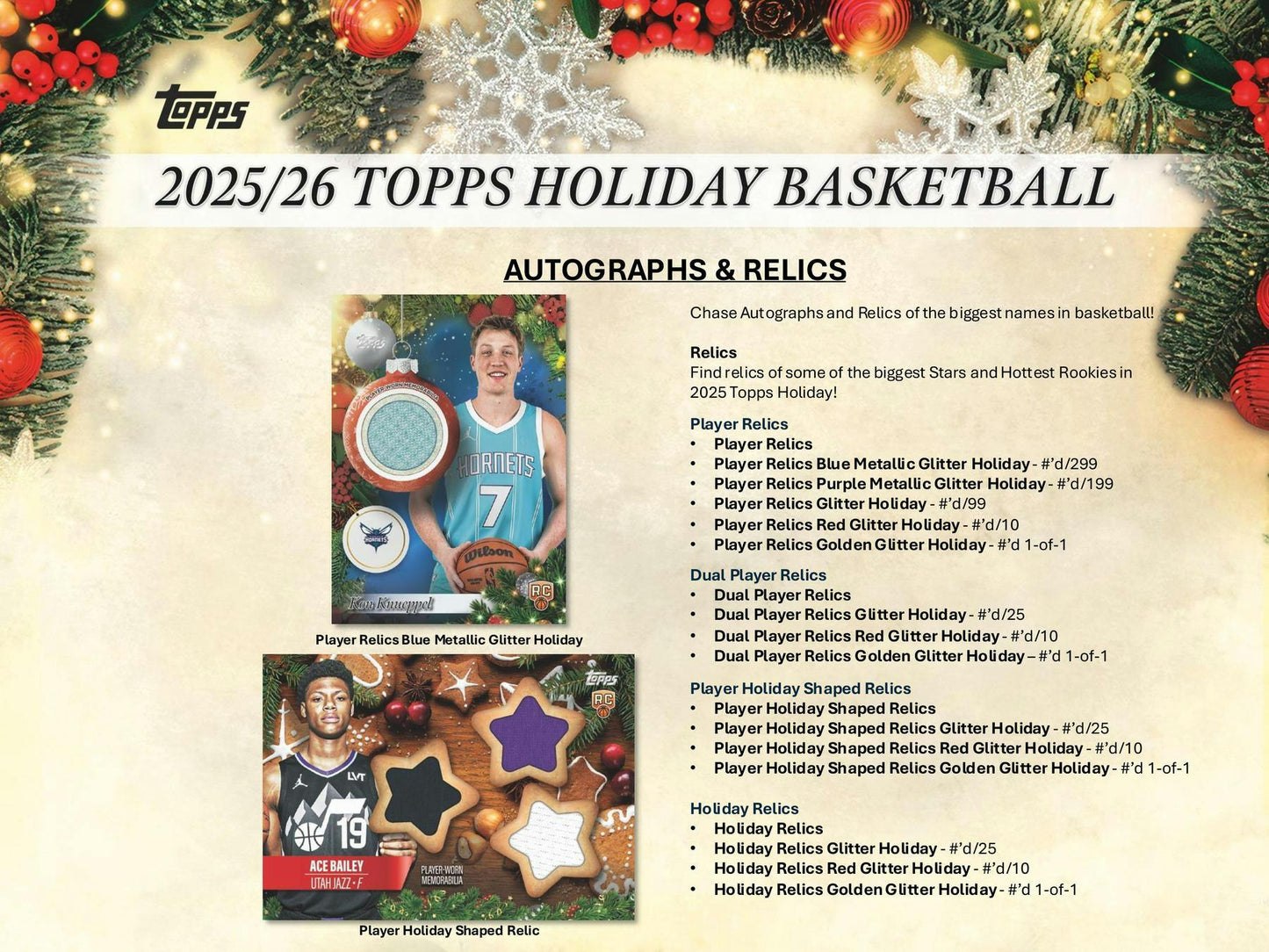 2025/26 Topps Holiday Basketball Mega Box
