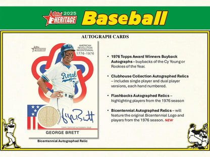 2025 Topps Heritage Baseball Hobby Box