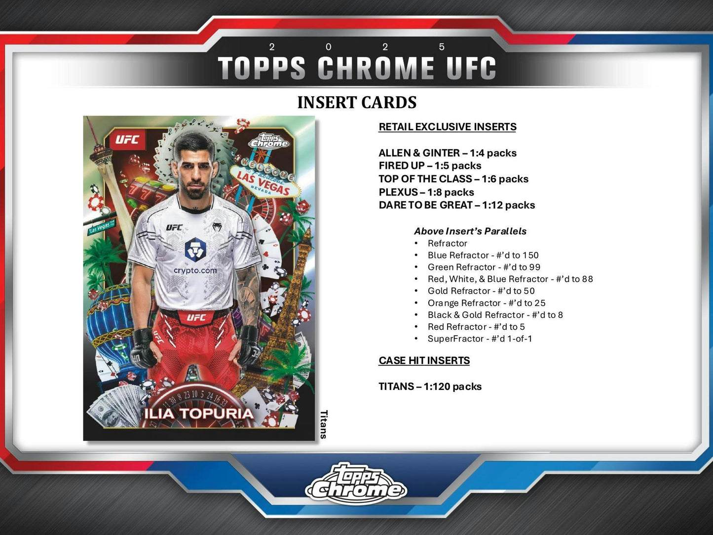 2025 Topps Chrome UFC Mega Box