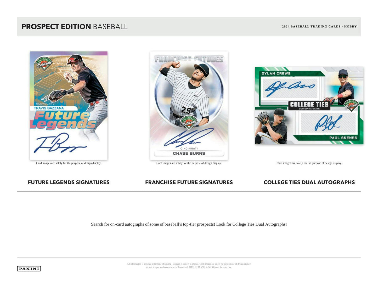 2024 Panini Prospect Edition Baseball Hobby Box