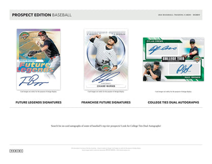 2024 Panini Prospect Edition Baseball Hobby Box