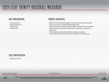 2024 Leaf Trinity Baseball Mega Box