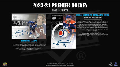 2023/24 Upper Deck Premier Hockey Hobby Box