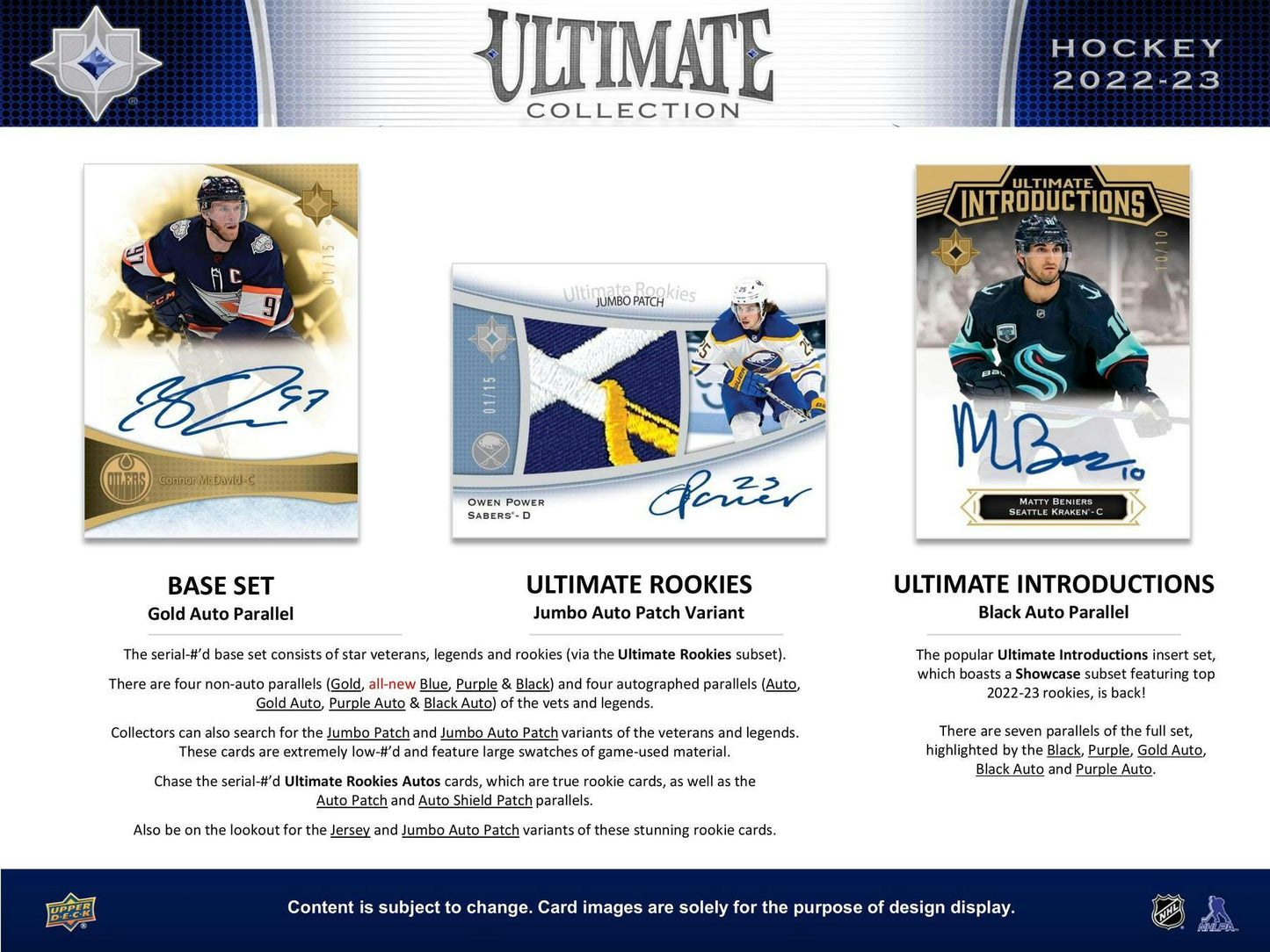 2022/23 Upper Deck Ultimate Collection Hockey Hobby Box