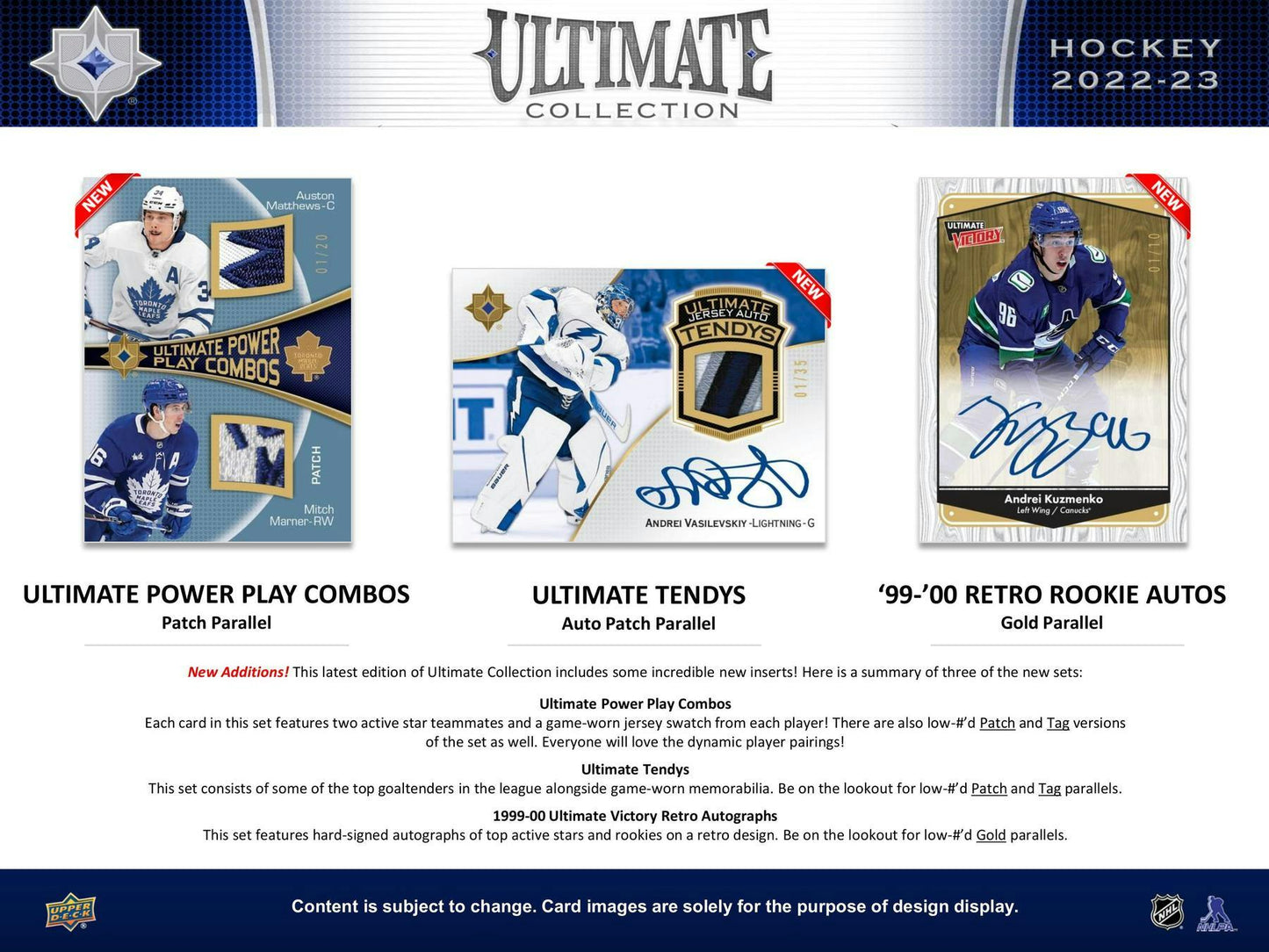 2022/23 Upper Deck Ultimate Collection Hockey Hobby Box