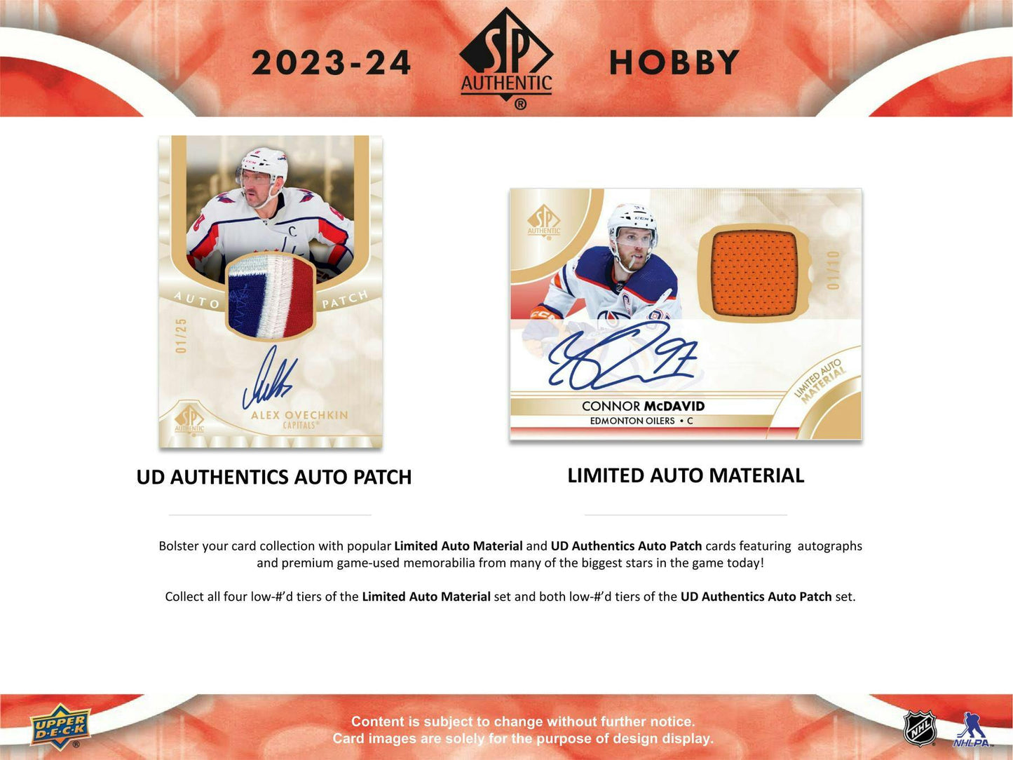 2023/24 Upper Deck SP Authentic Hockey Hobby Box