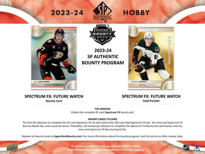 2023/24 Upper Deck SP Authentic Hockey Hobby Box
