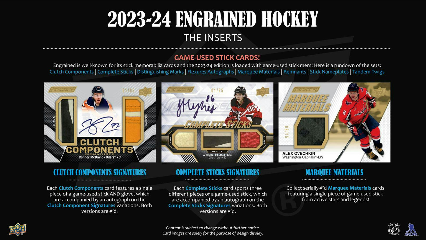 2023/24 Upper Deck Engrained Hockey Hobby Box