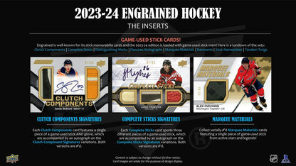2023/24 Upper Deck Engrained Hockey Hobby Box