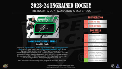 2023/24 Upper Deck Engrained Hockey Hobby Box