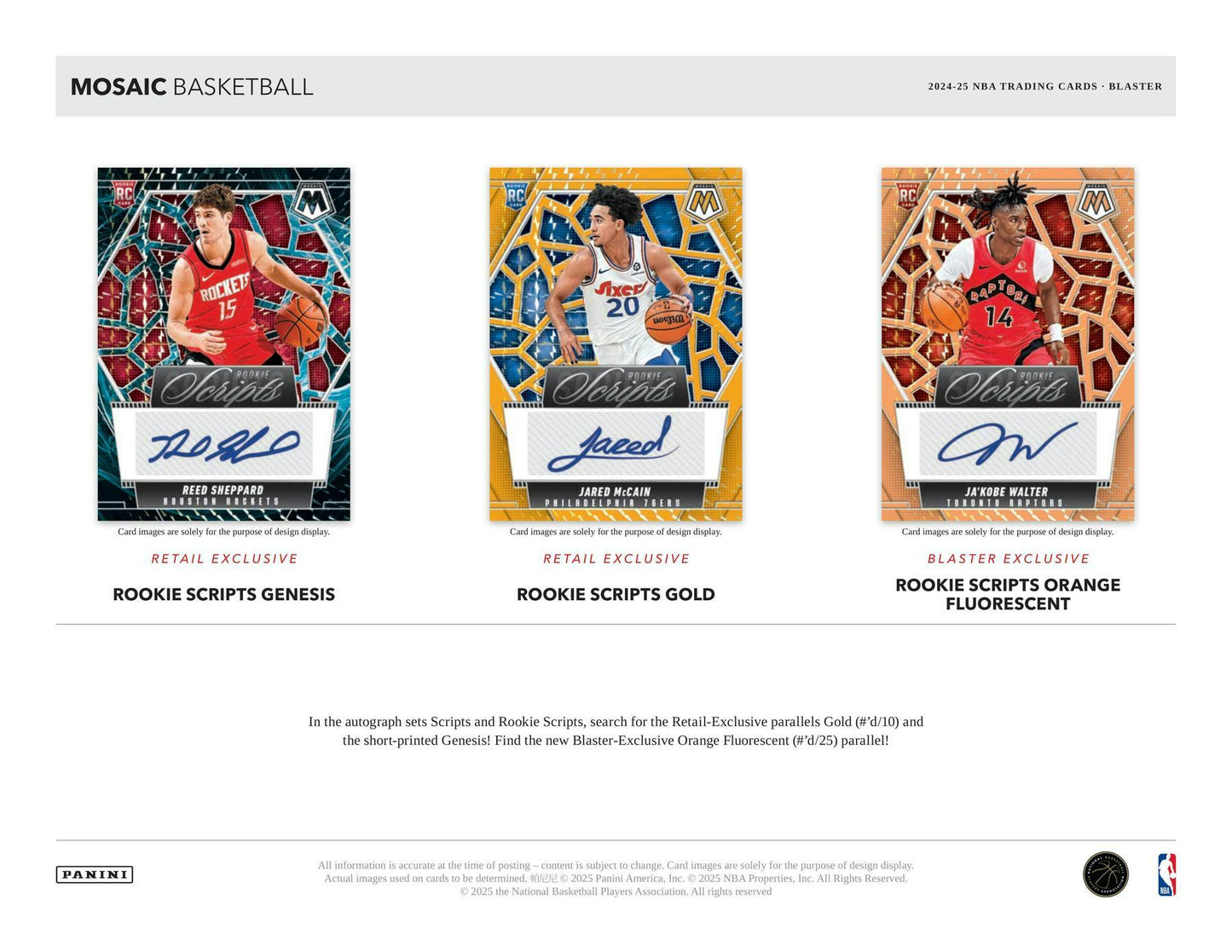 2024/25 Panini Mosaic Basketball 6-Pack Blaster Box