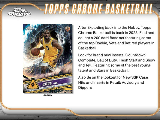 2024/25 Topps Chrome Basketball Mega Box