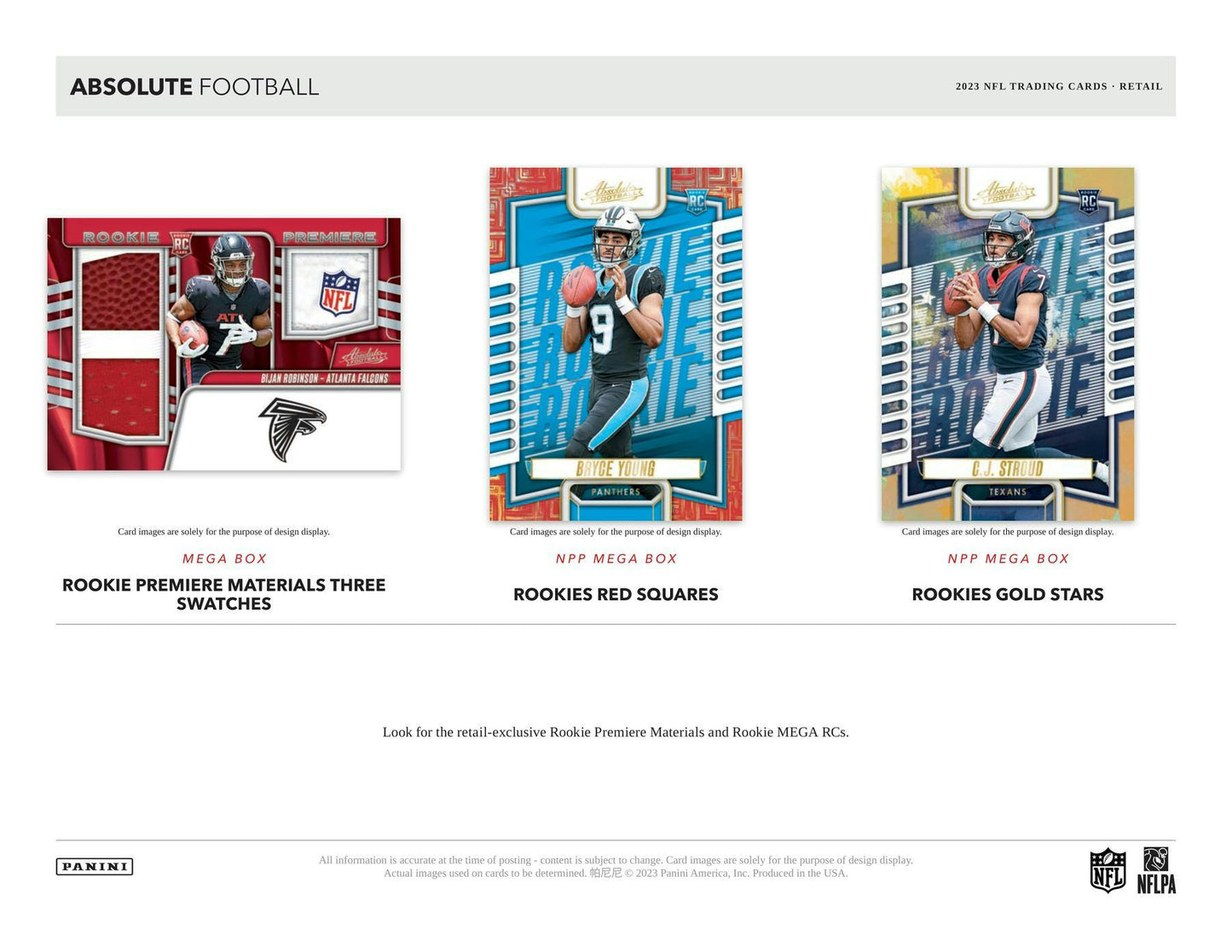 2023 Panini Absolute Football 6-Pack Blaster Box (Green Parallels!)