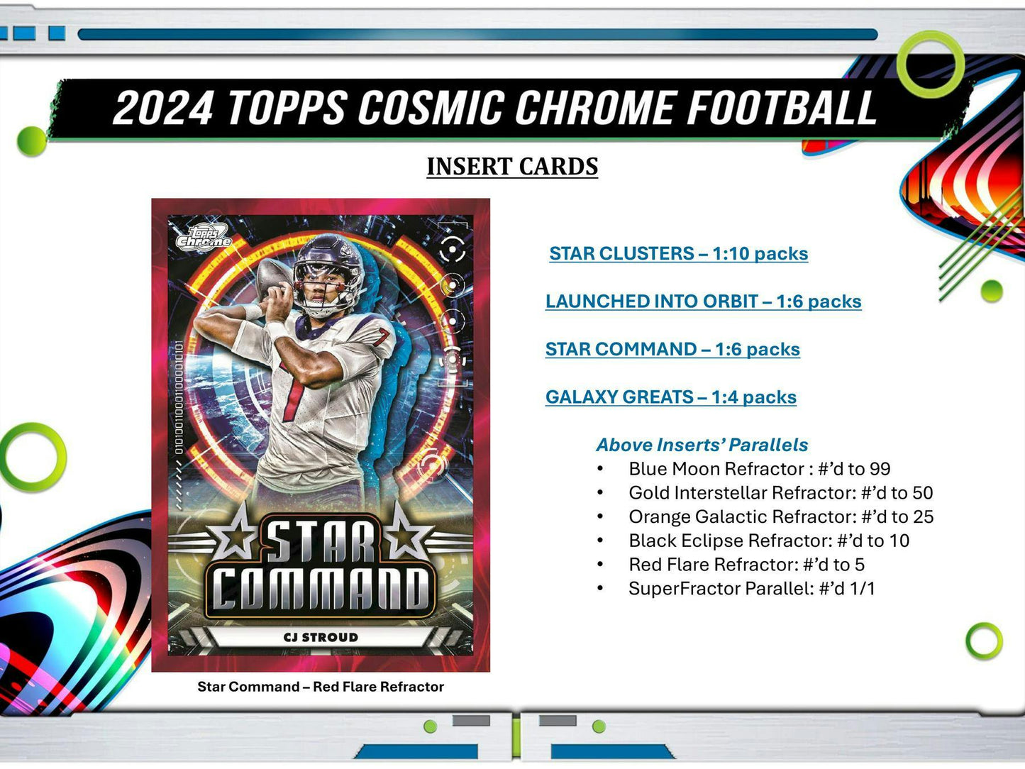 2024 Topps Cosmic Chrome Football Hobby Box