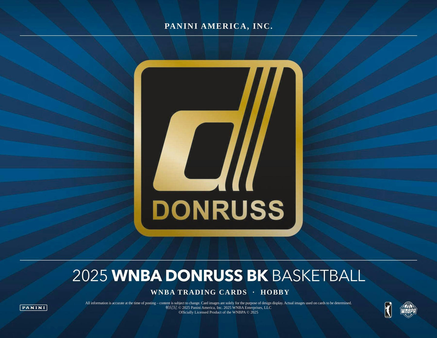 2025 Panini Donruss WNBA Basketball Hobby Box