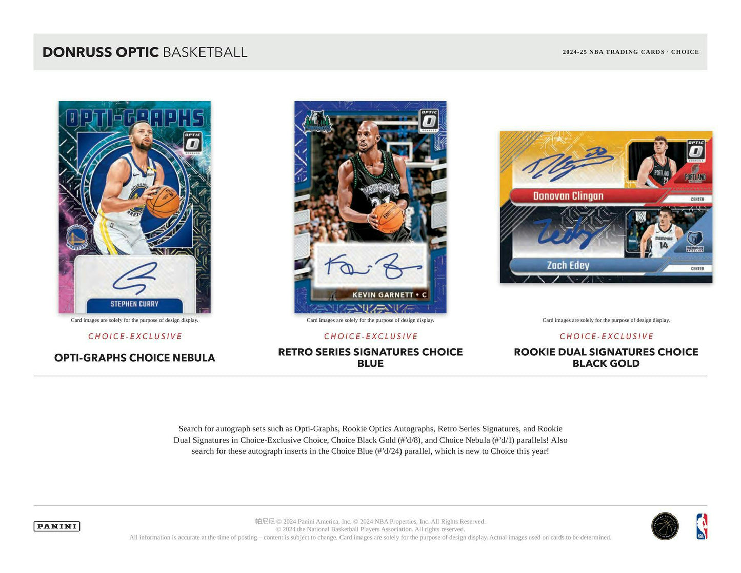 2024/25 Panini Donruss Optic Basketball Choice Box