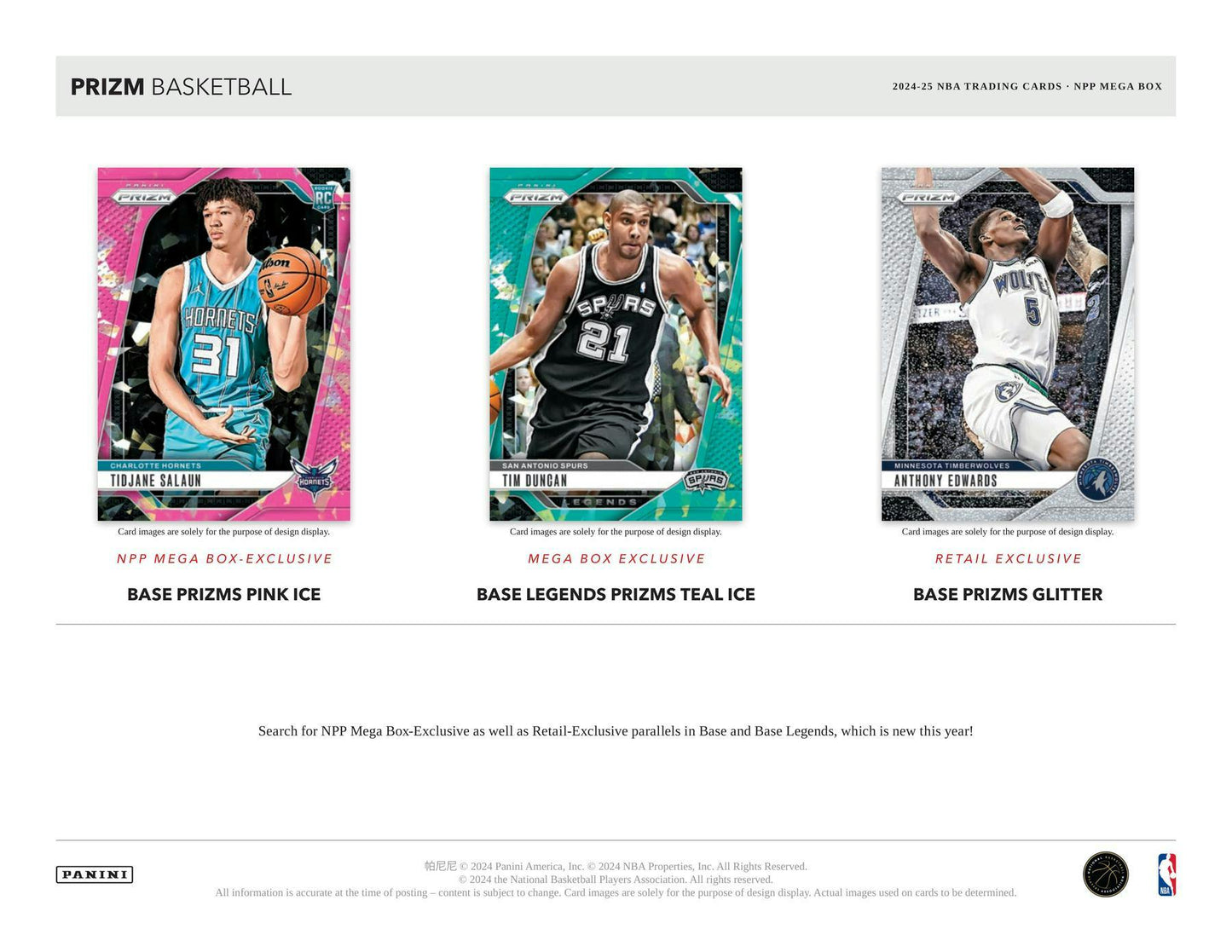 2024/25 Panini Prizm Basketball Mega Box (Pink Ice Prizms!)