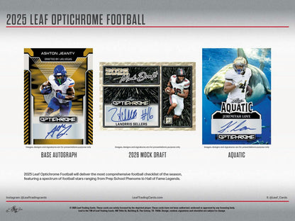 2025 Leaf Optichrome Football Hobby Box