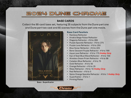 Dune Chrome Hobby 12-Box Case (Topps 2024)