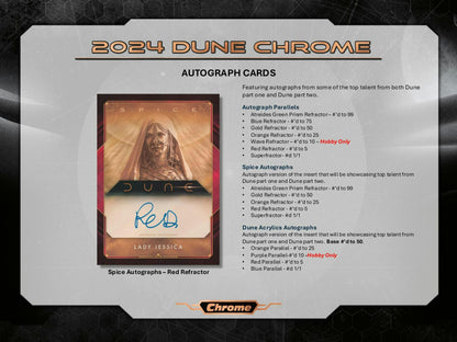 Dune Chrome Hobby 12-Box Case (Topps 2024)