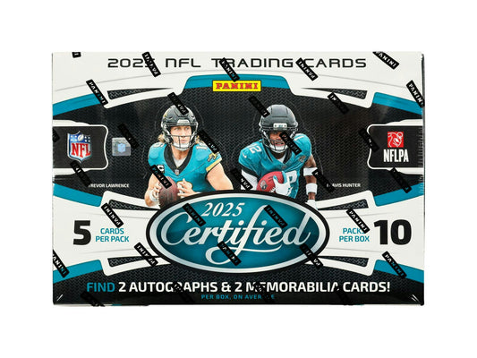 2025 Panini Certified Football Hobby Box