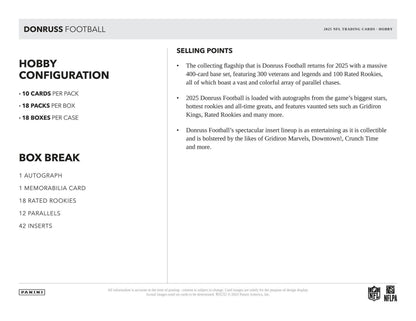 2025 Panini Donruss Football Hobby Box