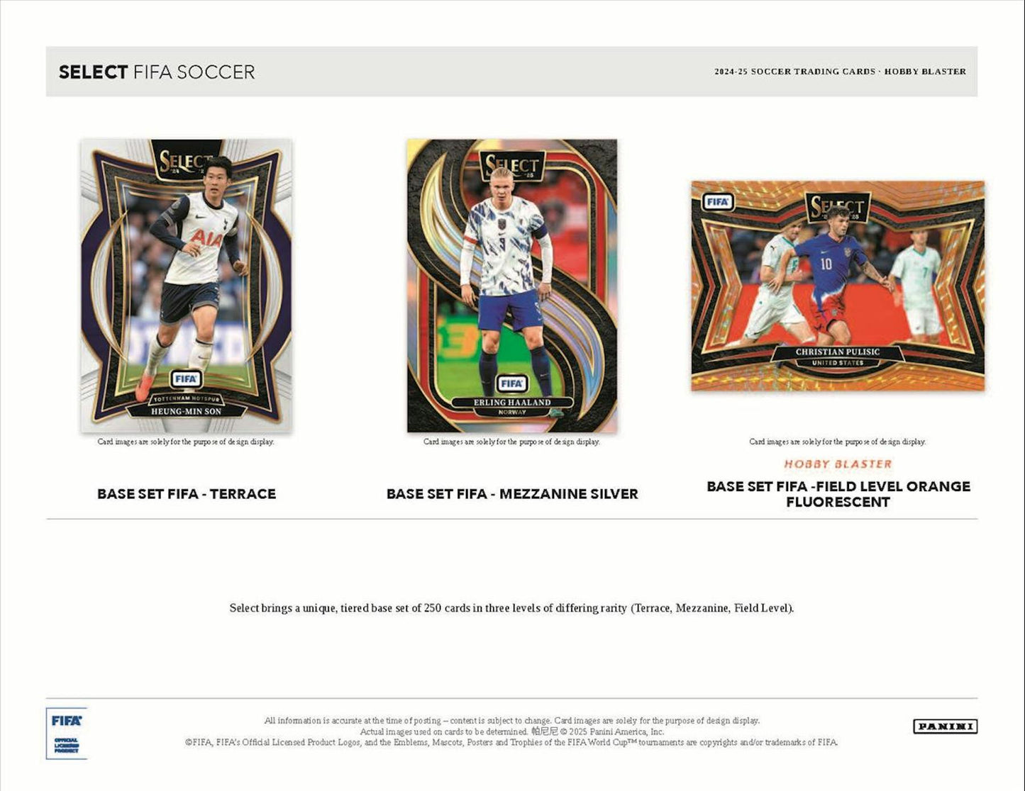 2024/25 Panini Select FIFA Soccer 6-Pack Hobby Blaster Box