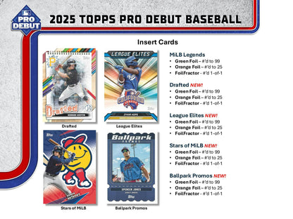 2025 Topps Pro Debut Baseball Hobby Jumbo Box