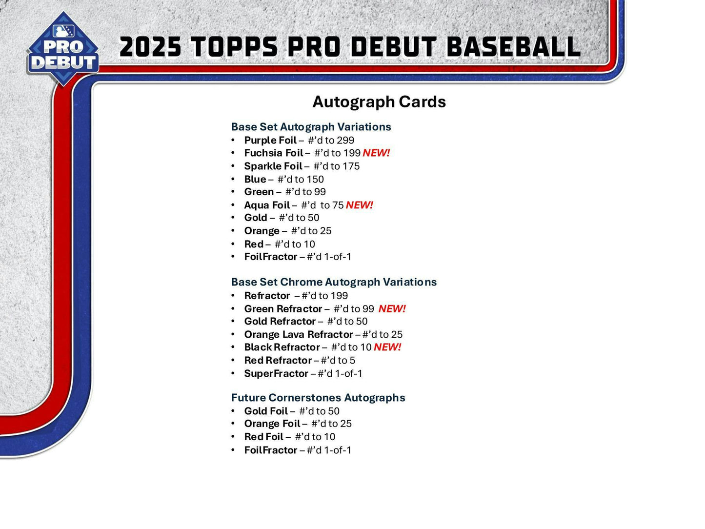 2025 Topps Pro Debut Baseball Hobby Jumbo Box