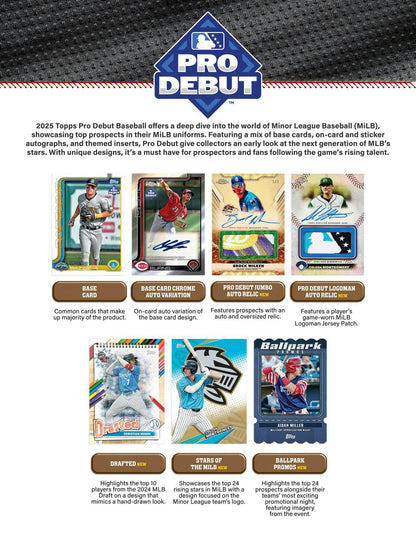2025 Topps Pro Debut Baseball Hobby Jumbo Box