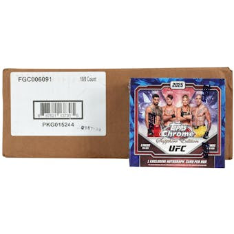 2025 Topps Chrome UFC Sapphire Edition 10-Box Case