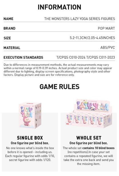 Labubu - Lazy Yoga Figure