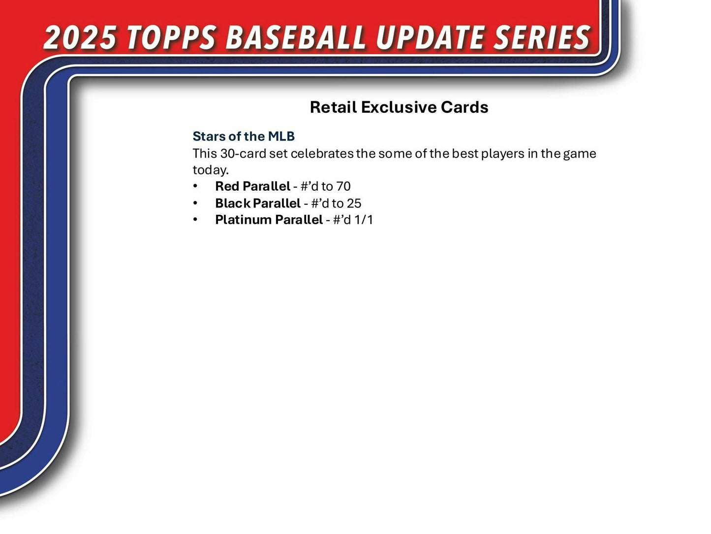 2025 Topps Update Series Baseball 7-Pack Blaster Box