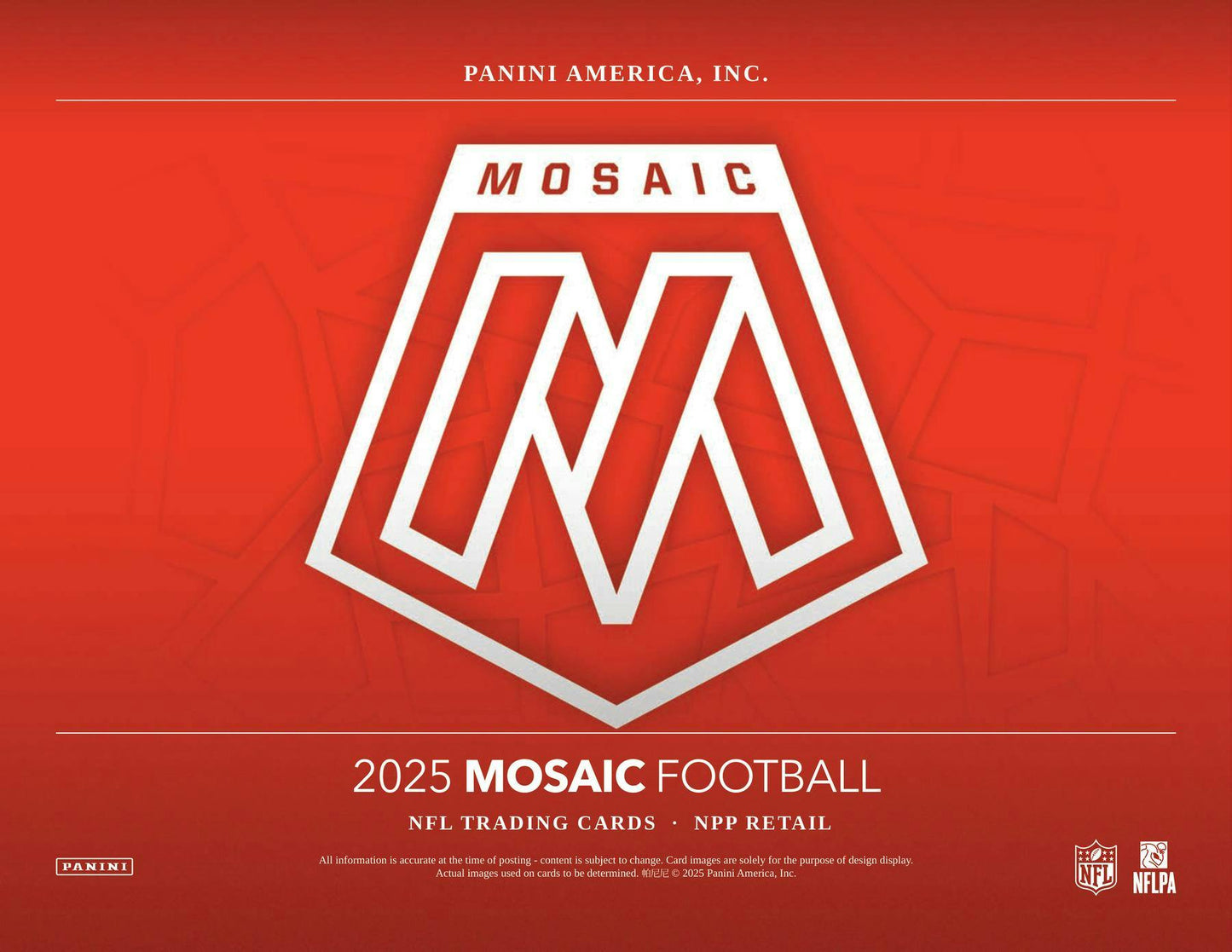 2025 Panini Mosaic Football 6-Pack Blaster Box