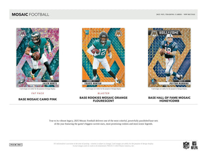 2025 Panini Mosaic Football 6-Pack Blaster Box
