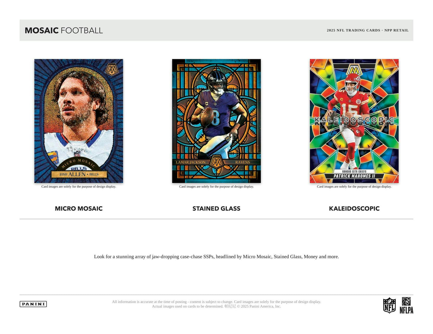 2025 Panini Mosaic Football 6-Pack Blaster Box