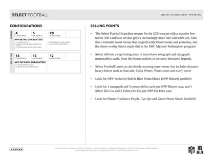 2024 Panini Select Football 6-Pack Blaster Box