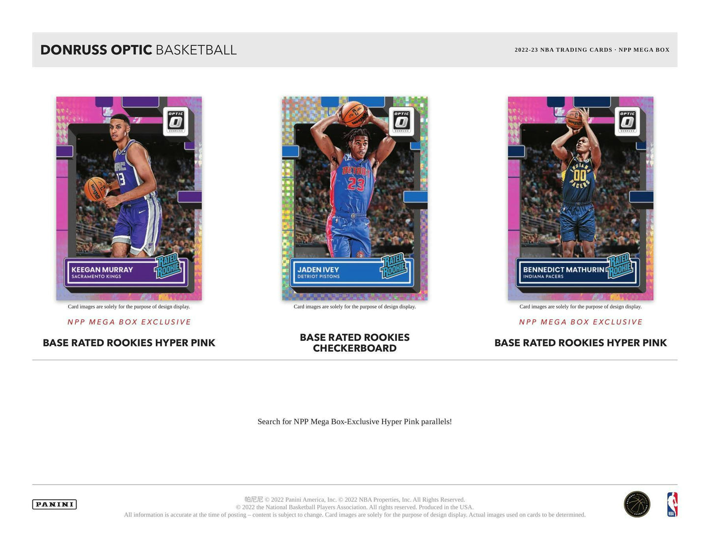 2022/23 Panini Donruss Optic Basketball Mega Box (Hyper Pink Prizms)