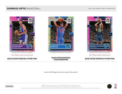 2022/23 Panini Donruss Optic Basketball Mega Box (Hyper Pink Prizms)