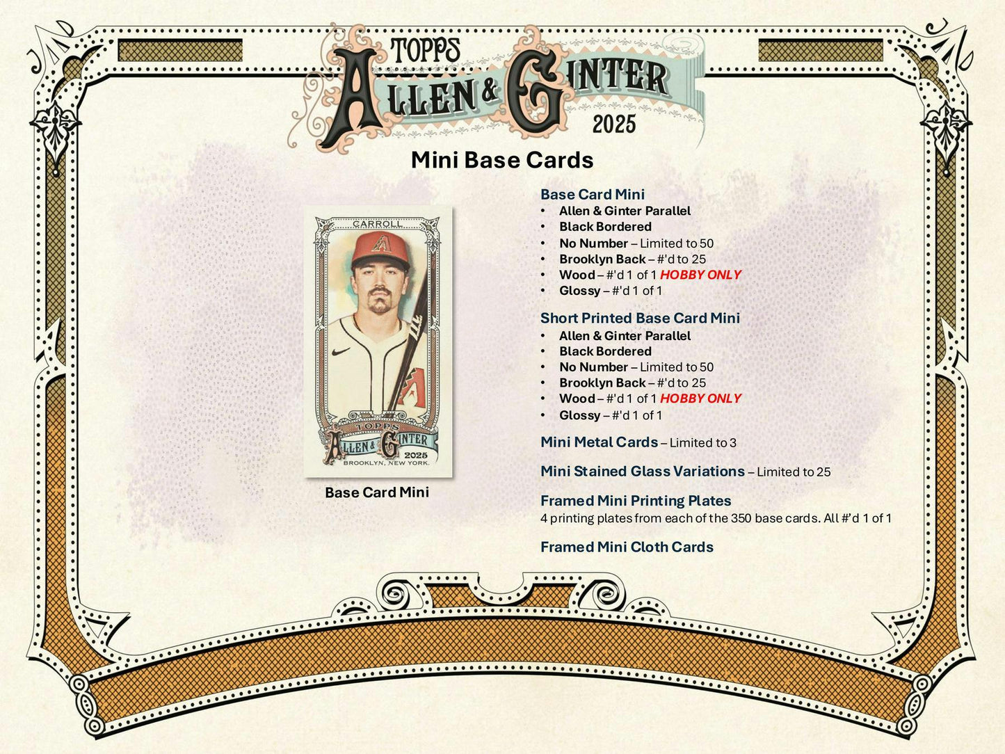 2025 Topps Allen & Ginter Baseball Hobby Box