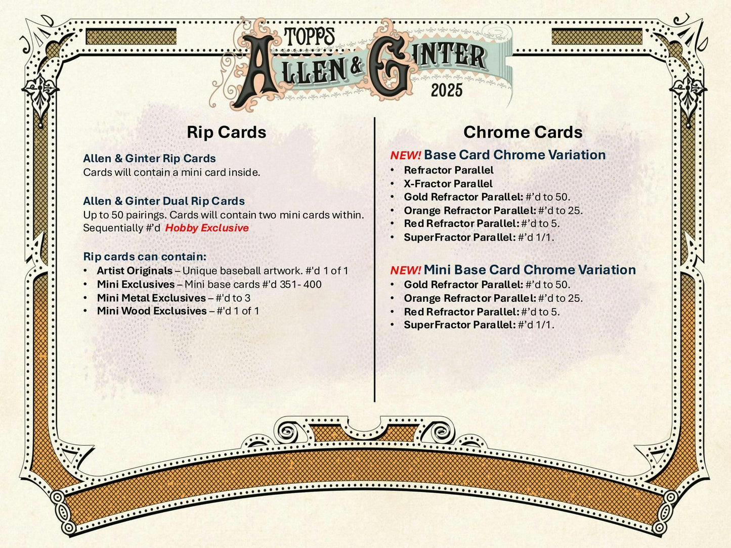 2025 Topps Allen & Ginter Baseball Hobby Box