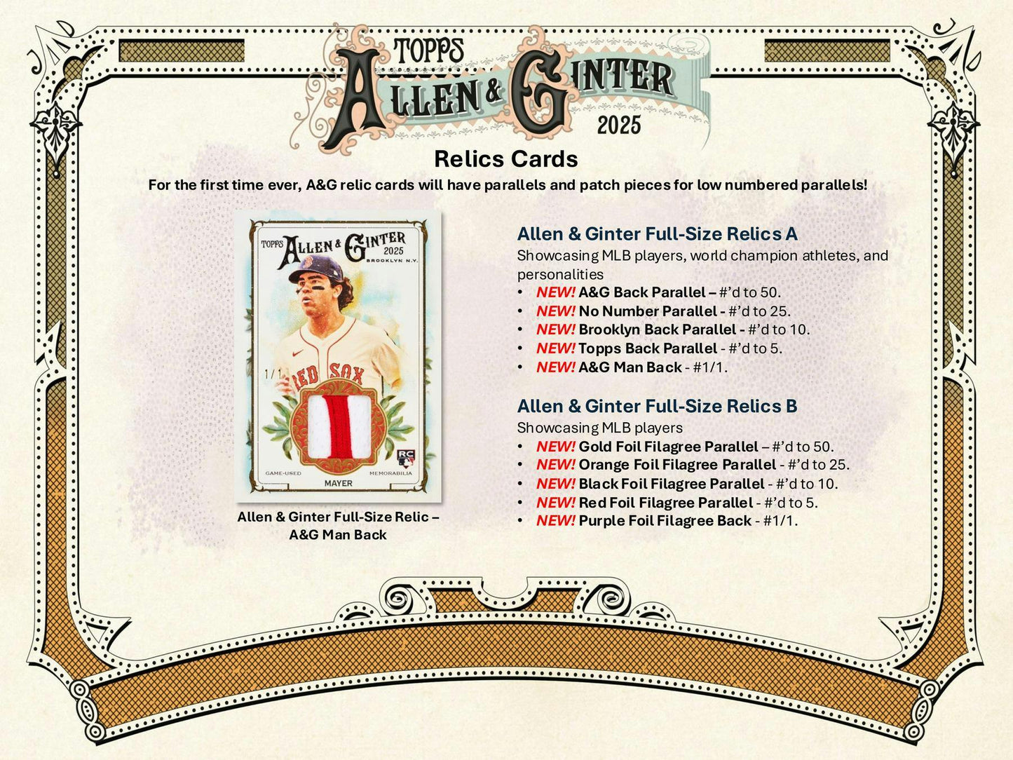 2025 Topps Allen & Ginter Baseball Hobby Box