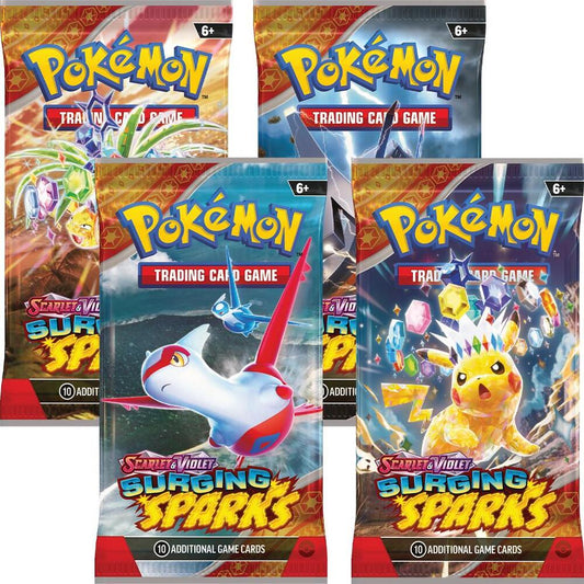 Surging Sparks Booster Pack Art Bundle [Set of 4] - SV08: Surging Sparks (SSP)
